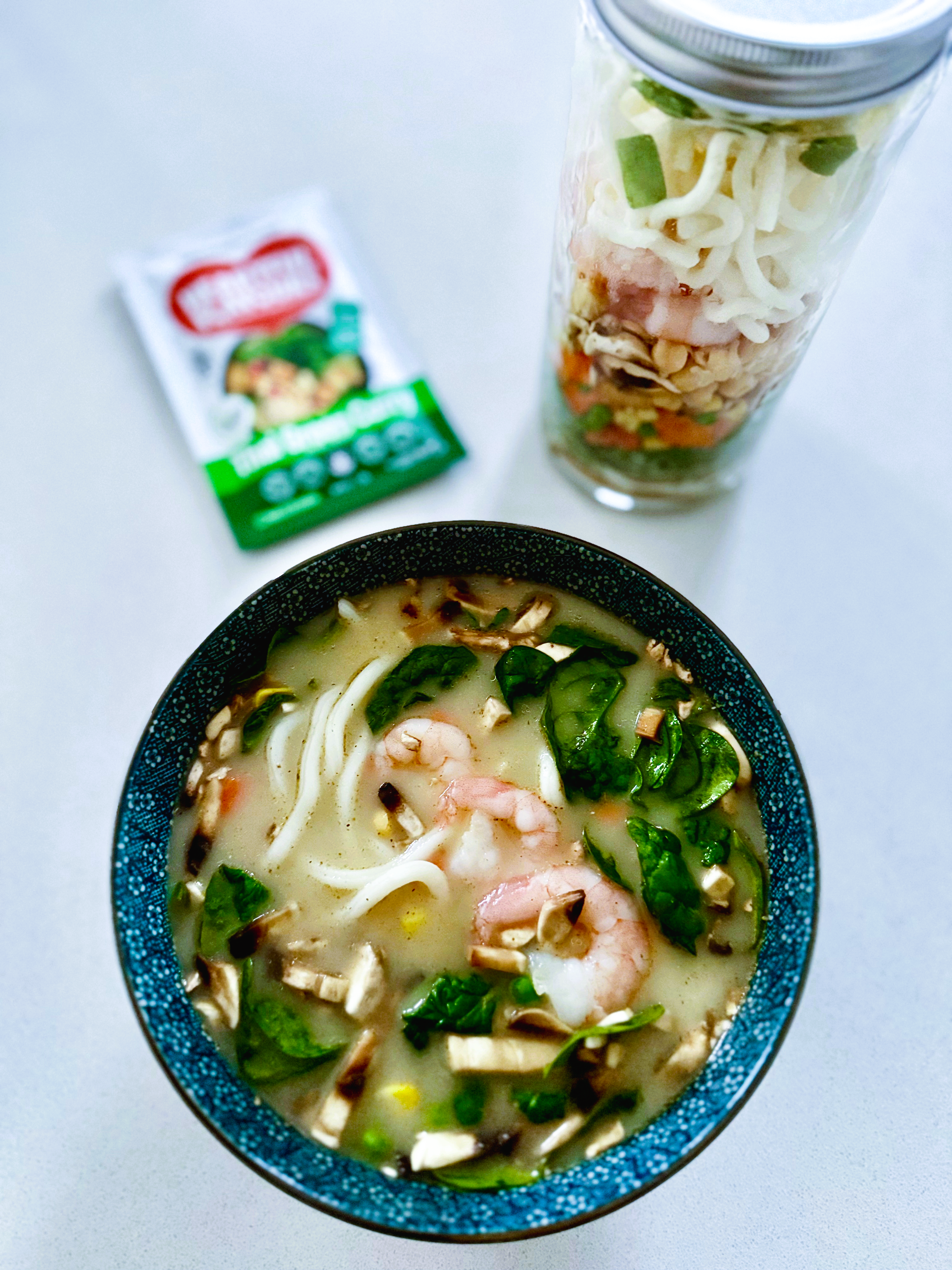 Instant Green Curry Udon Noodle Jar